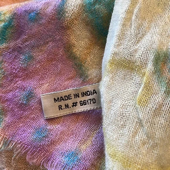 Anthropologie Fluttery Papillon Wool Fringe Scarf - Picture 9 of 10